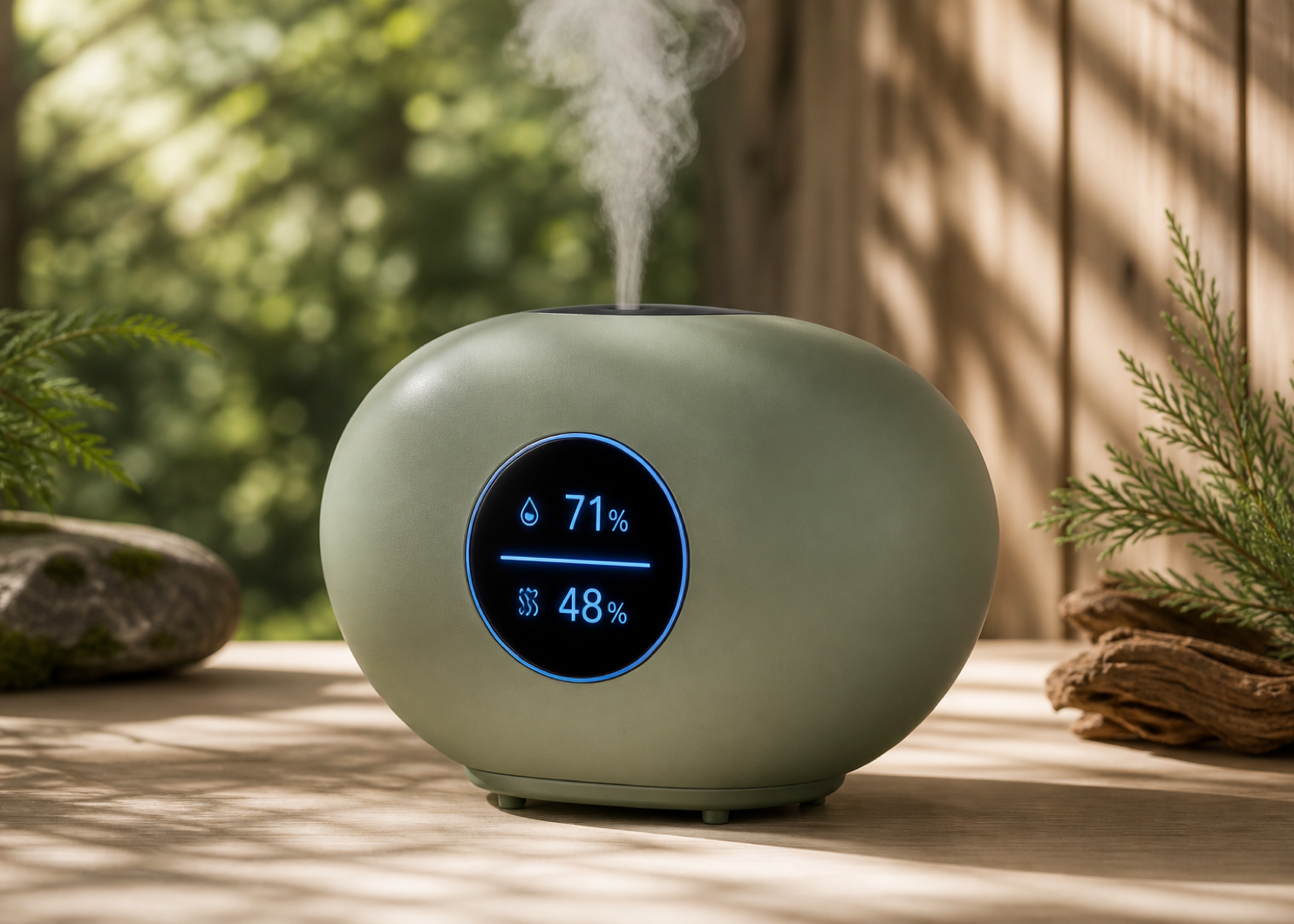 Calmstone green electronic aroma diffuser